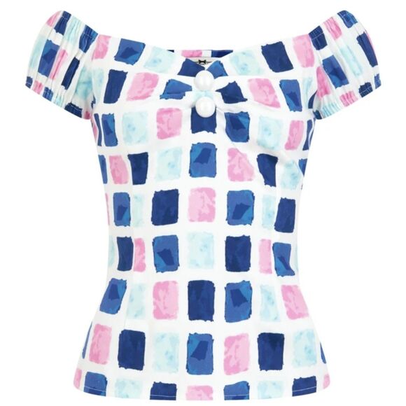 Collectif Dolores Pin-Up Blouse - Picture 2 of 12